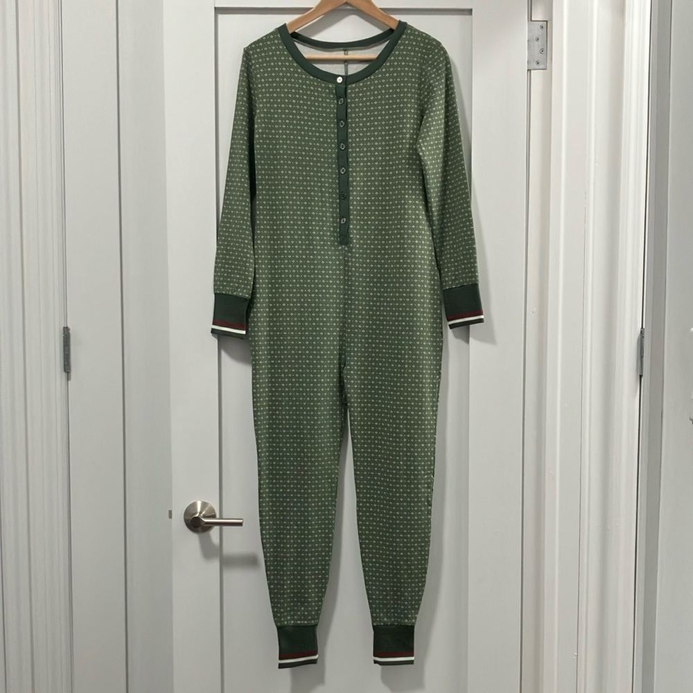NWT Hearth & Hand with Magnolia Allover Fleck Long Sleeve Union Suit Size XS